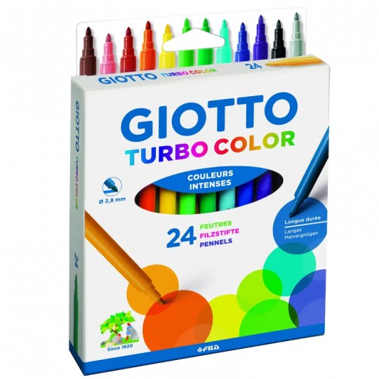 Etui 24 feutres Turbo Color - Giotto Giotto - 1