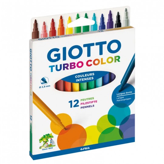 Etui 12 feutres Turbo Color - Giotto Giotto - 1