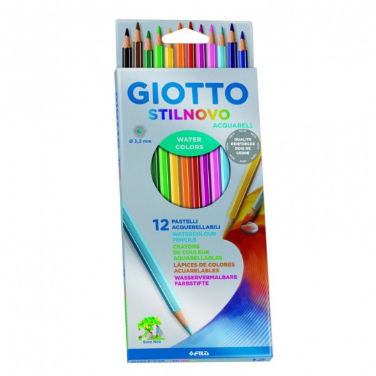Etui 12 crayons Giotto Stilnovo Aquarelle Giotto - 1