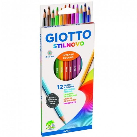 Etui 12 crayons de couleur Giotto Stilnovo Giotto - 1