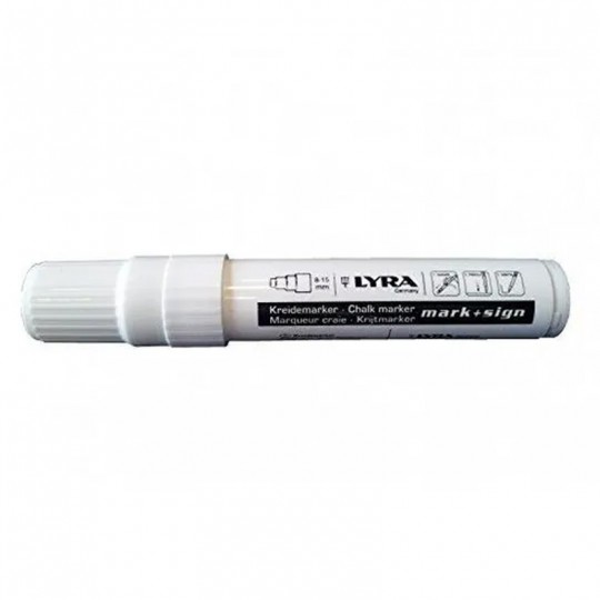 Marqueur Craie Liquide Blanc 8-15 mm - Lyra LYRA - 1