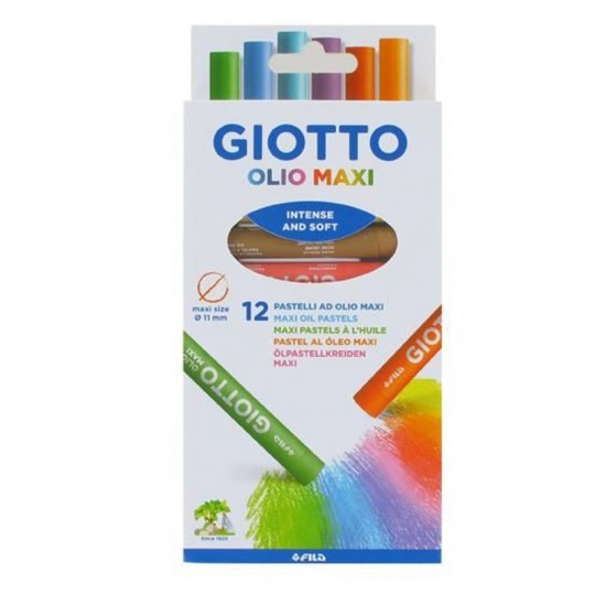 Etui 12 pastels à l'huile Olio Maxi - Giotto Giotto - 1