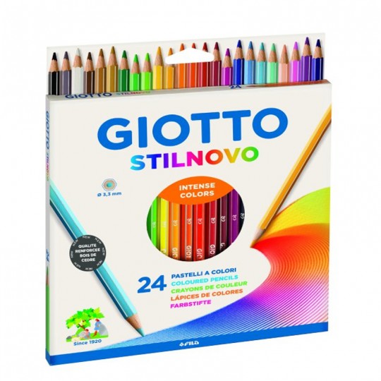 Etui 24 crayons de couleur Giotto Stilnovo Giotto - 1
