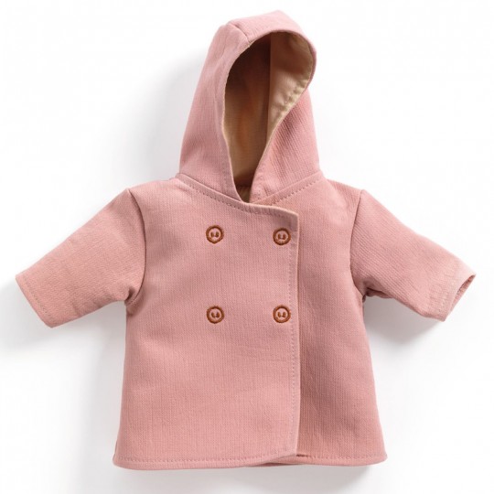 Manteau à capuche Rose Pomea - Djeco Djeco - 1