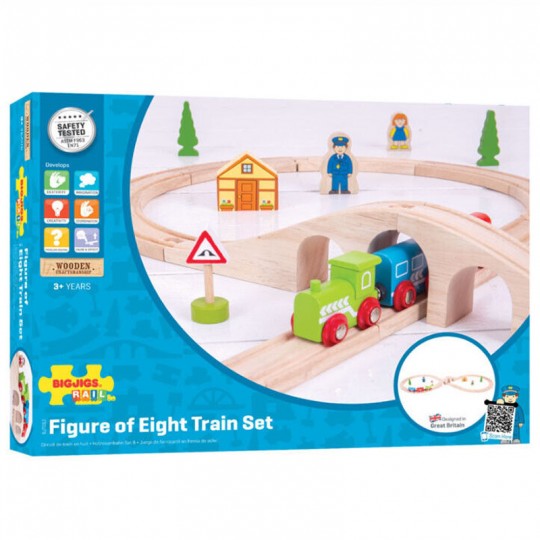 Circuit de Train en 8 - BigJigs BigJigs Toys - 1