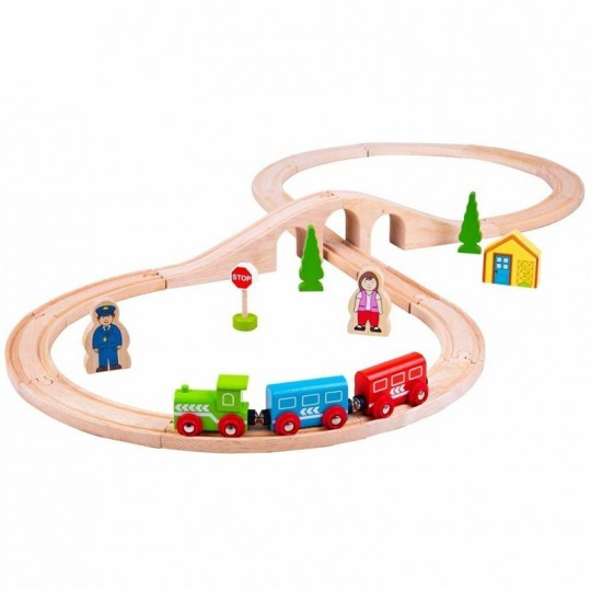 Circuit de Train en 8 - BigJigs BigJigs Toys - 2
