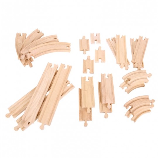 Lot d'extension de Rail Curves and Straights - BigJigs BigJigs Toys - 2