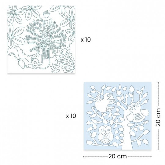 Distributeur de coloriages : Forêt - Djeco Djeco - 1