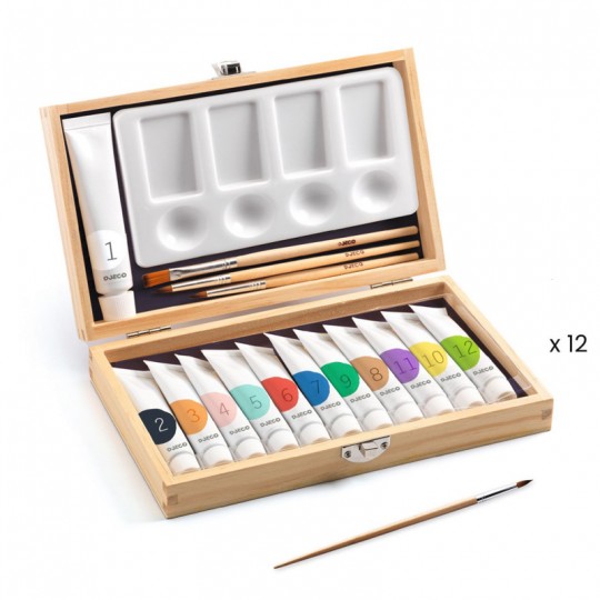 Coffret d'artiste 12 Gouaches - Djeco Djeco - 1