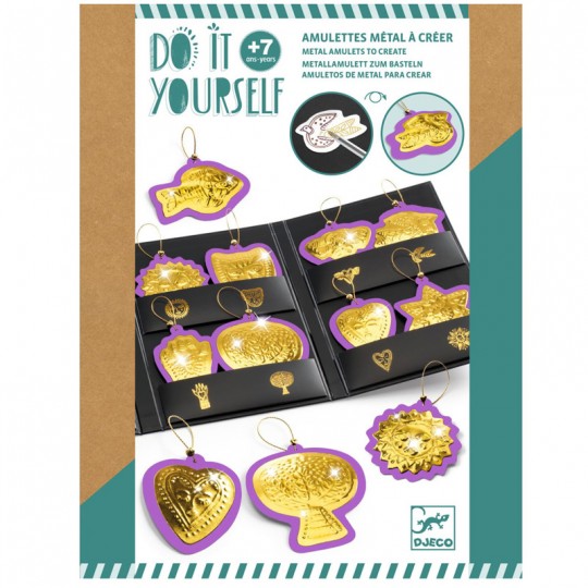 Amulettes métal à créer DIY : Porte-bonheur - Djeco Djeco - 1