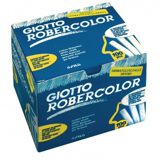 Boite 100 craies Giotto Robercolor Blanc Giotto - 1