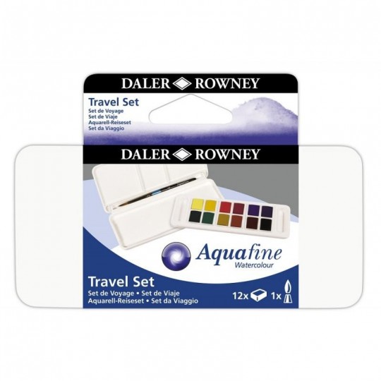 Daler Rowney - Aquafine Aquarelle 12xDemi Godet Set de Voyage Daler Rowney - 2