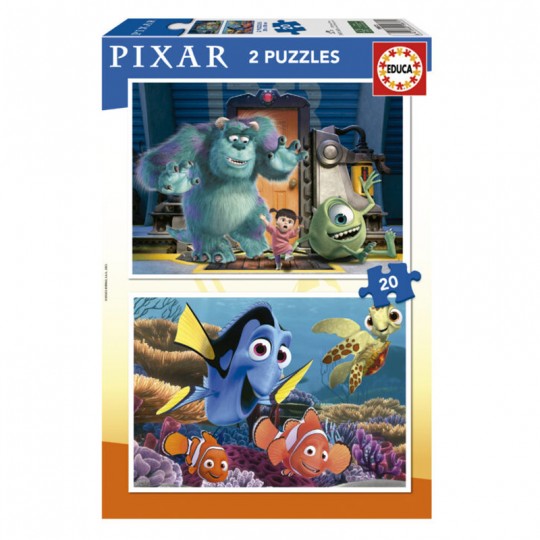 Puzzle 2×20 pcs Disney Pixar (Nemo + Monstres & Cie) - Educa Educa - 1
