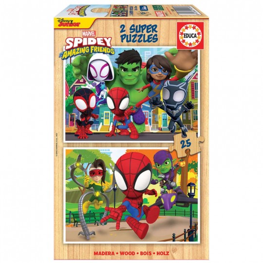 Puzzle 2×25 pcs Spidey & His Amazing Friends - Educa Educa - 1