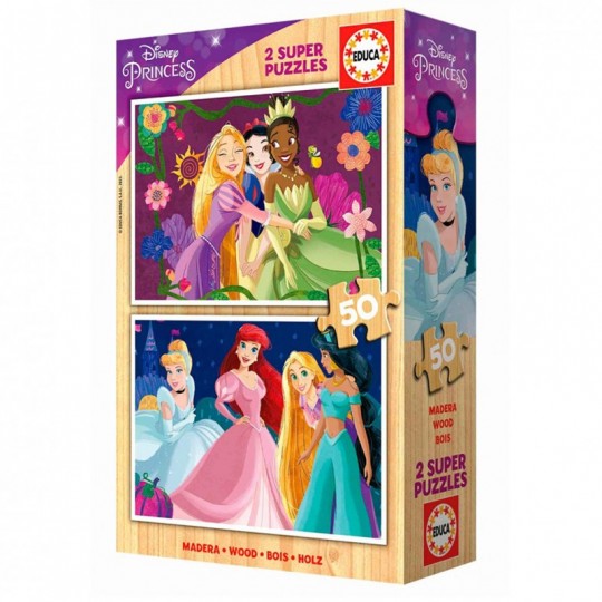 Puzzle 2×50 pcs Princesses Disney - Educa Educa - 1