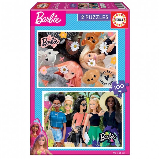 Puzzle 2×100 pcs Barbie - Educa Educa - 1