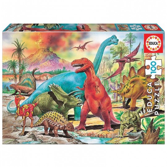 Puzzle 100 pcs Dinosaures - Educa Educa - 1