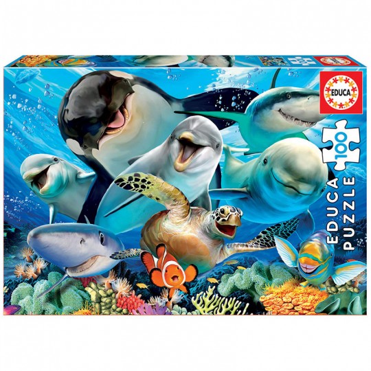 Puzzle 100 pcs Selfie Sous L´eau - Educa Educa - 1