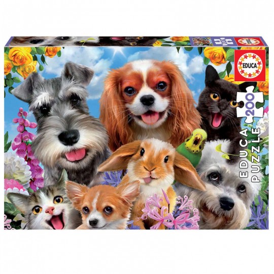 Puzzle 200 pcs Selfie d'Animaux - Educa Educa - 1