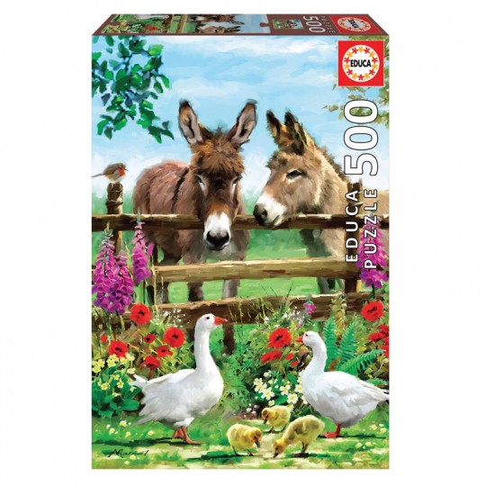 Puzzle 500 pcs Ânes - Educa Educa - 1