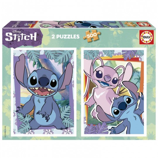 Puzzle 2×500 pcs Stitch Disney - Educa Educa - 1