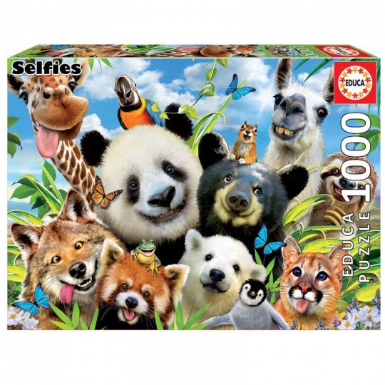 Puzzle 1000 pcs Llama Drama Selfie - Educa Educa - 1