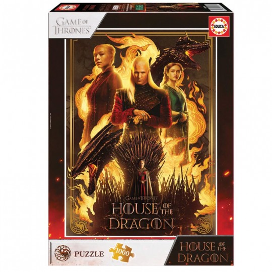 Puzzle 1000 pcs Game of Thrones, House Of The Dragon - Educa Educa - 1