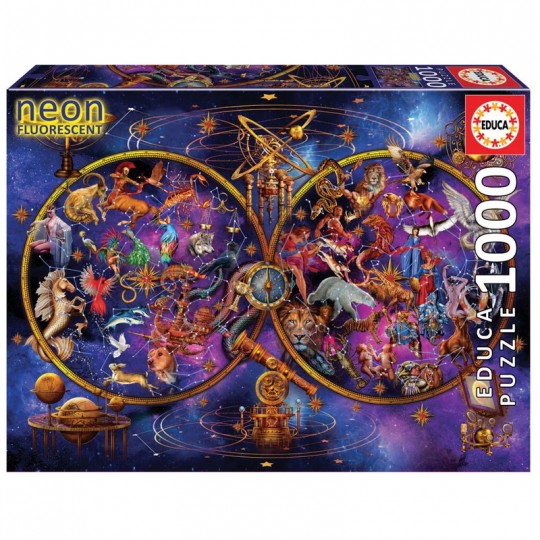 Puzzle 1000 pcs Constellations « Neon » - Educa Educa - 1