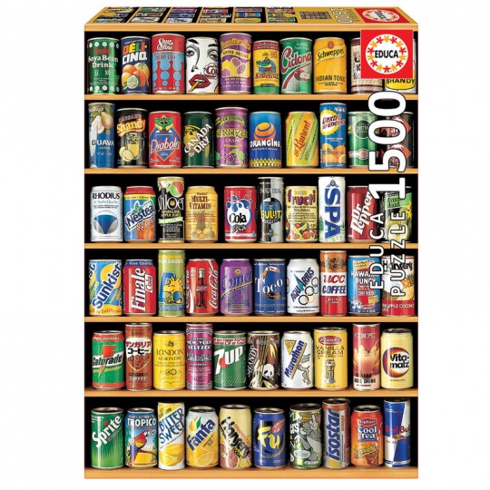 Puzzle 1500 pcs Cannettes - Educa Educa - 1