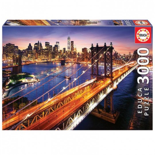 Puzzle 3000 pcs Manhattan au crépuscule - Educa Educa - 1