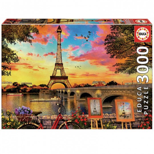 Puzzle 3000 pcs Coucher de soleil à Paris - Educa Educa - 1