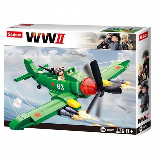 Army WWII : Avion de chasse allié 170 pcs - Sluban SLUBAN - 1