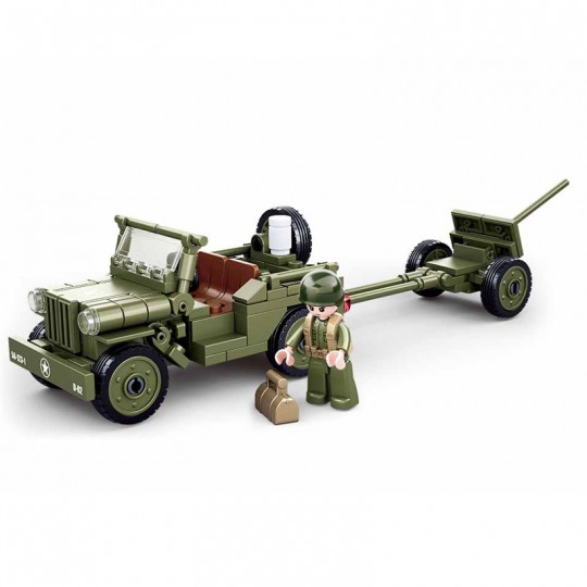 Army WWII : Jeep alliée emblématique 143 pcs - Sluban SLUBAN - 3