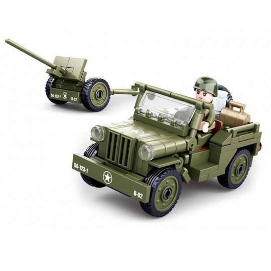Army WWII : Jeep alliée emblématique 143 pcs - Sluban SLUBAN - 2