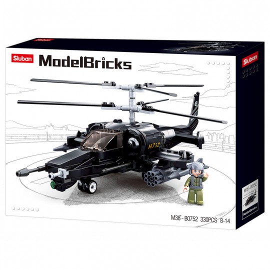 Model Bricks : Hélicoptère de combat 330 pcs - Sluban SLUBAN - 1