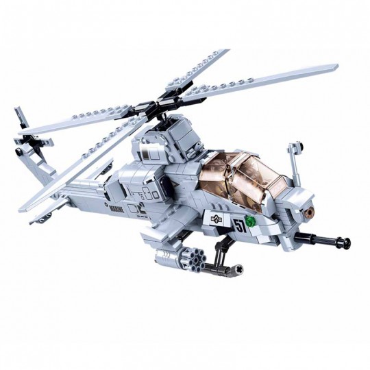 Model Bricks : Hélicoptère de combat 482 pcs - Sluban SLUBAN - 2