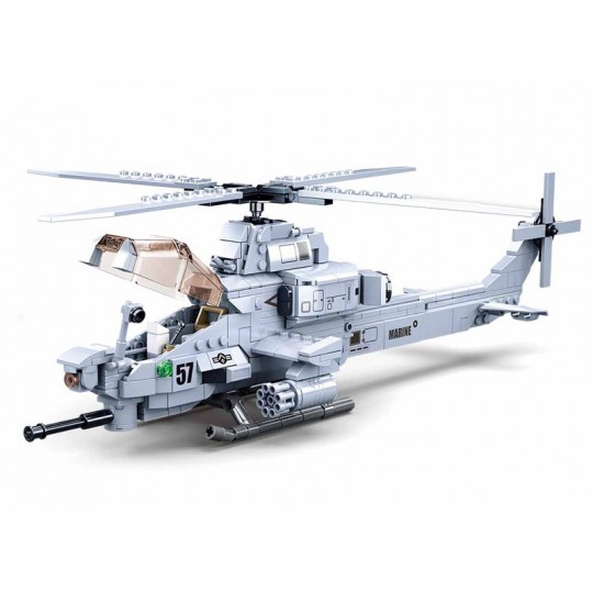 Model Bricks : Hélicoptère de combat 482 pcs - Sluban SLUBAN - 3
