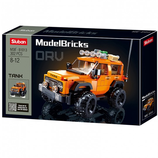 Model Bricks : SUV américain Bronx 302 pcs - Sluban SLUBAN - 1