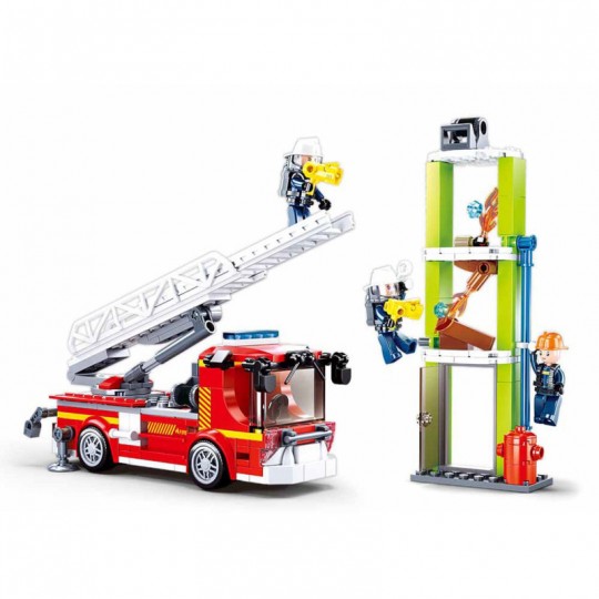 Fire : Camion pompiers grande échelle 343 pcs - Sluban SLUBAN - 1