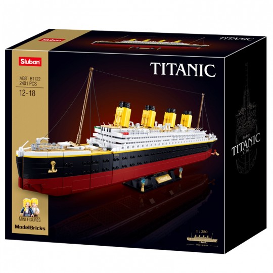 Model Bricks : Titanic Extra Large 2401 pcs - Sluban SLUBAN - 1