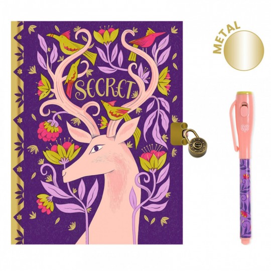 Lovely Paper Carnet secret Melissa avec feutre magique - Djeco Djeco - 1