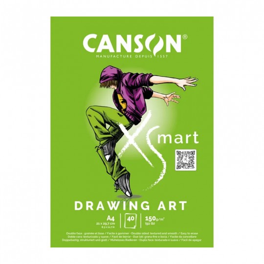 Bloc Canson XSmart 40 feuilles A4 150 g Drawing Art Giotto - 1