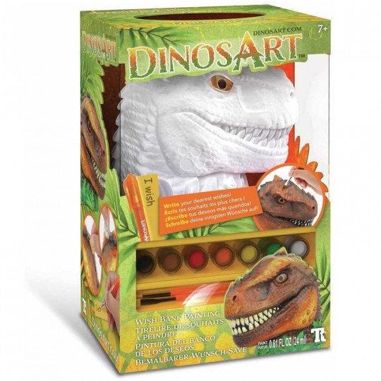 Tirelire de souhaits à peindre Dinosaure - DinosArt DinosArt - 1