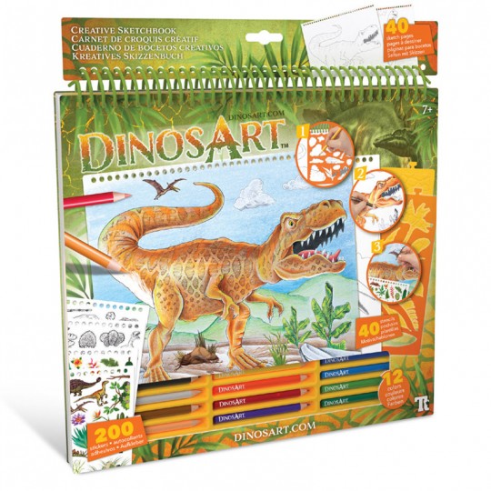 Carnet de croquis créatif - Dinos Art DinosArt - 1