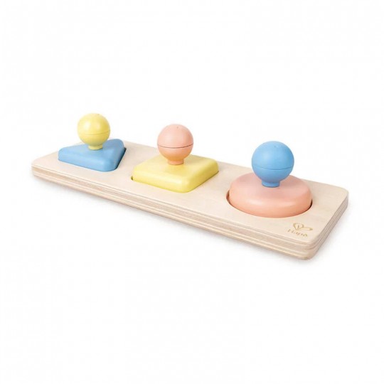 Puzzle trieur de formes Montessori en riz - Hape Hape - 1