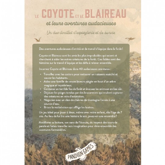 Le Coyote et le Blaireau - Jeu de rôle en duo La French Print - 2