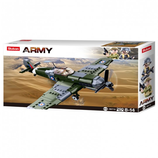 Army WWII : Chasseur de l'armée britannique 290 pcs - Sluban SLUBAN - 1