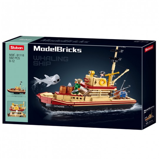 Model Bricks : Le grand requin 592 pcs - Sluban SLUBAN - 1