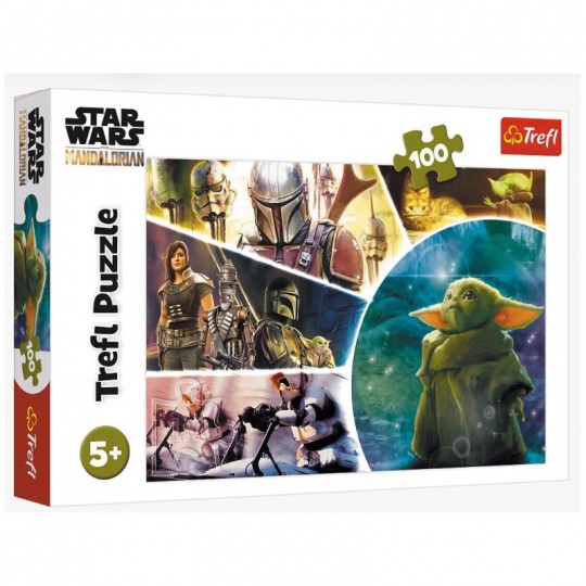 Puzzle 100 pcs Baby Yoda : Star Wars The Mandalorian - Trefl TREFL - 1