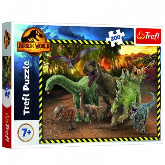 Puzzle 200 pcs Les dinosaures de Jurassic Park - Trefl TREFL - 1